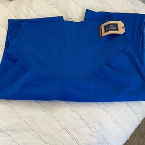 Cherokee workwear maternity royal blue scrub pants